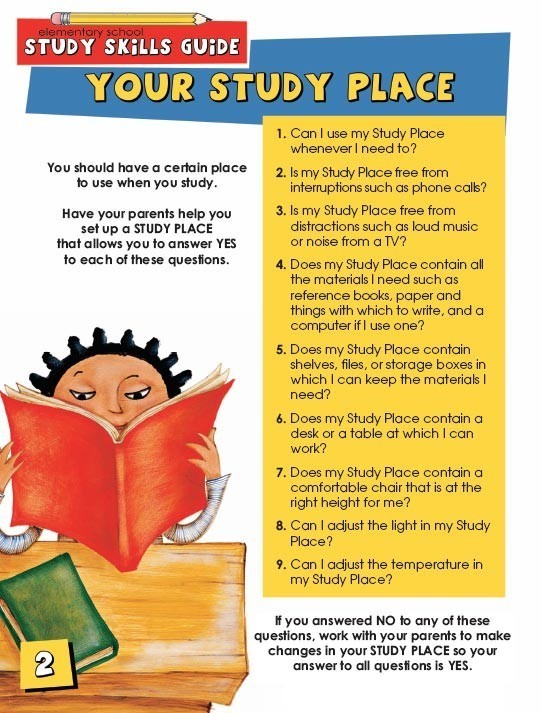 Study Skills Handbook For Students In Elementary School