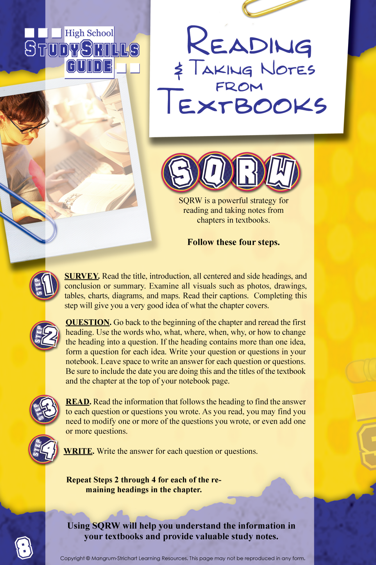 Study Skills Handbook For Students In High School