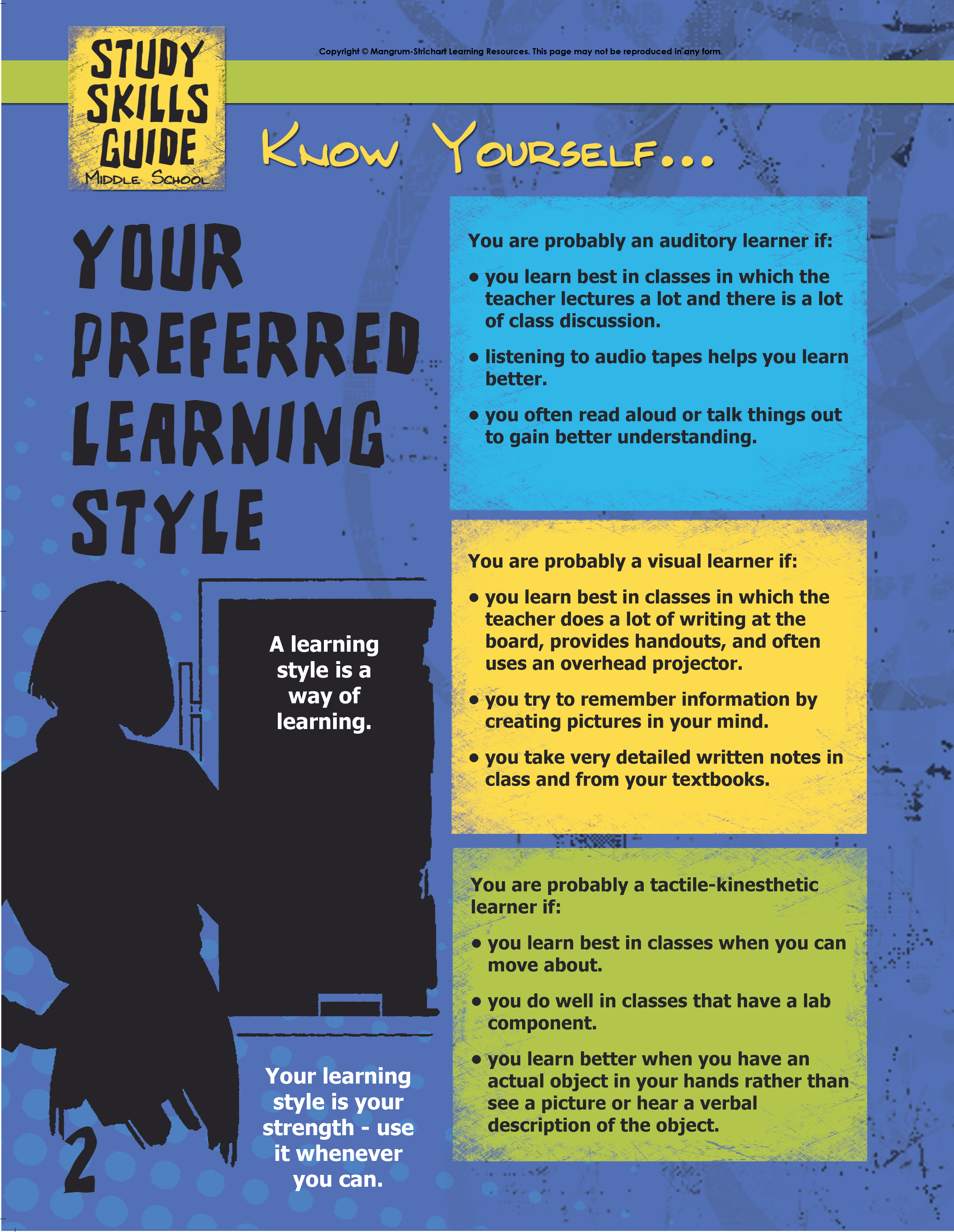 Page 2 from Study Skills Handbook for Students in Middle School